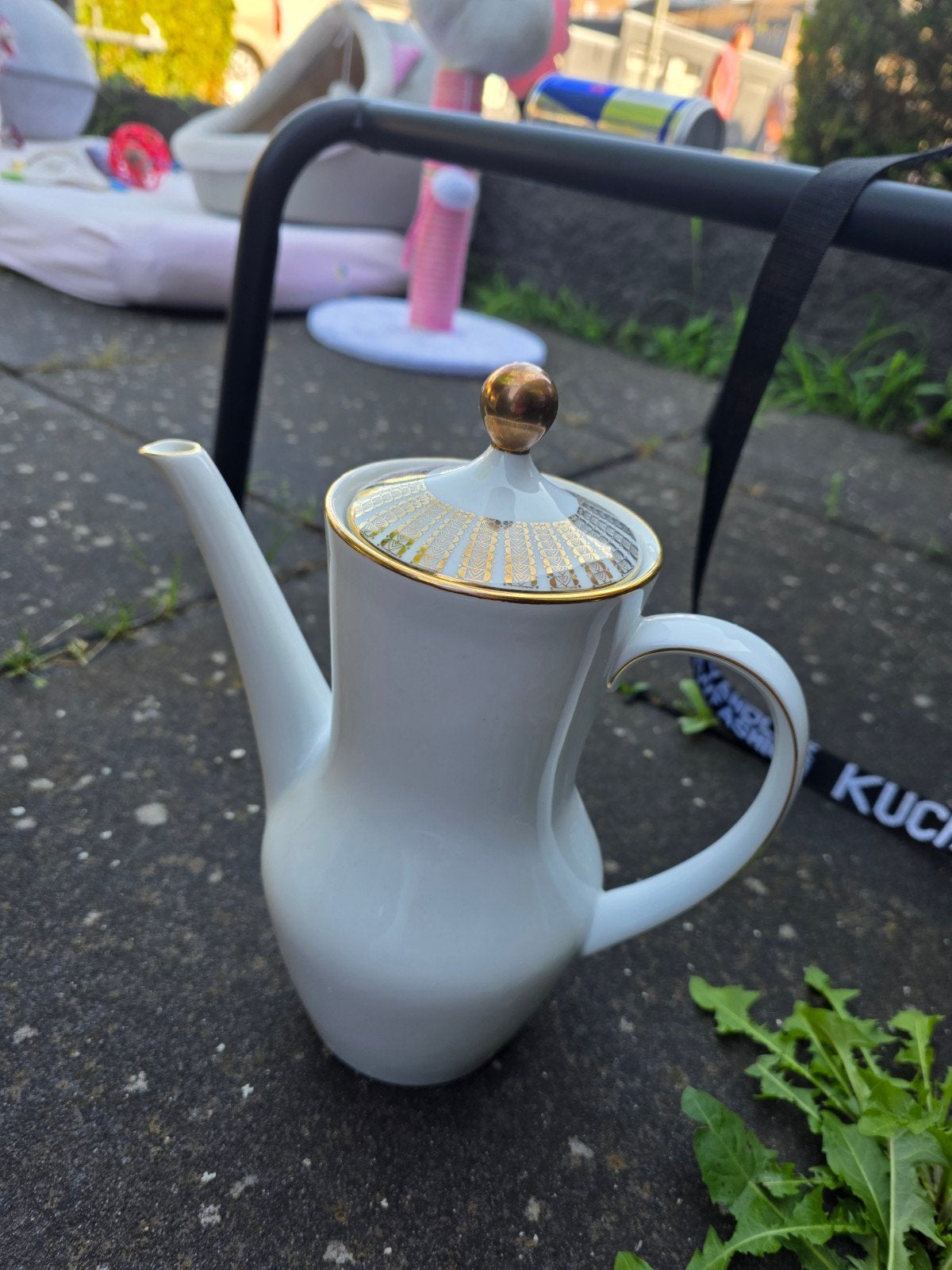 Winterling Koffiepot - Wit met Gouden Details, Ophalen of Verzenden