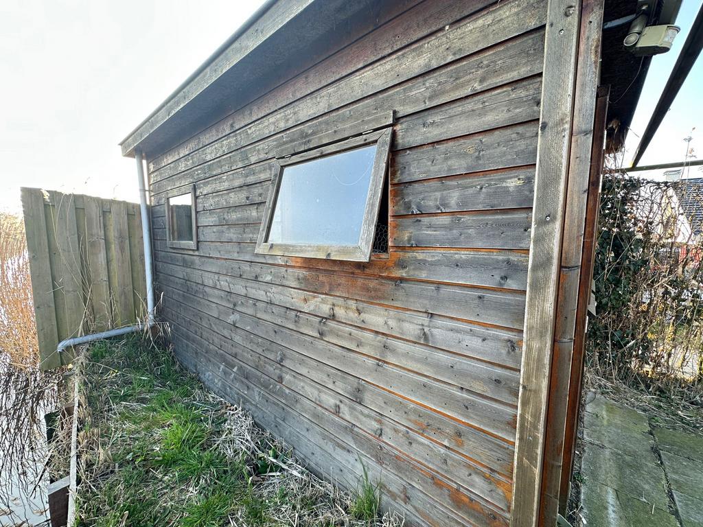 Houten Tuinhuisje / Berging met Ramen, Ophalen, Gebruikt, Hout, Tuinhuis