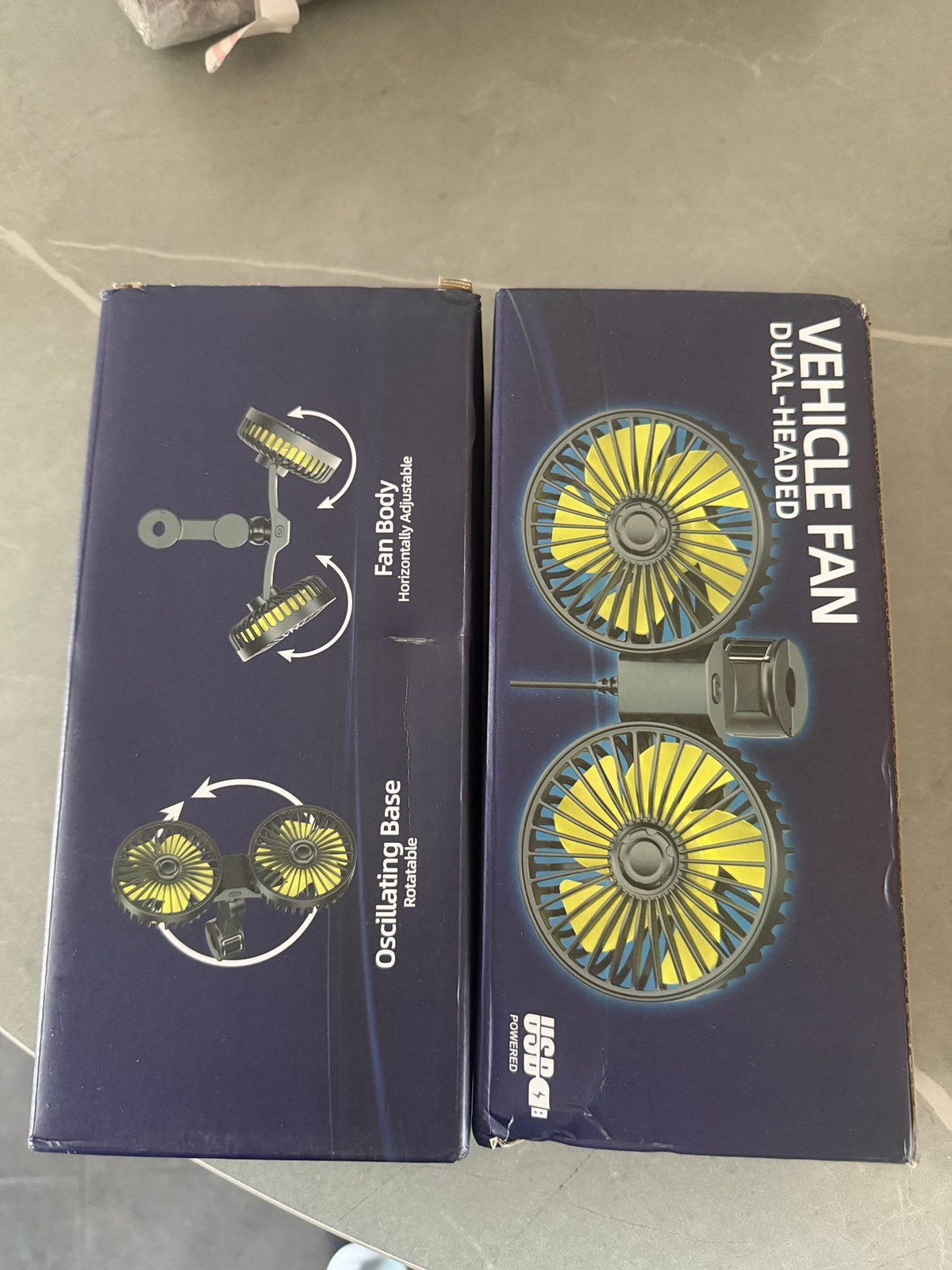 2x Dubbele auto ventilator – Vehicle Fan 12V – nieuw in doos, Computers en Software, Ophalen of Verzenden, Zo goed als nieuw, Waterkoeling