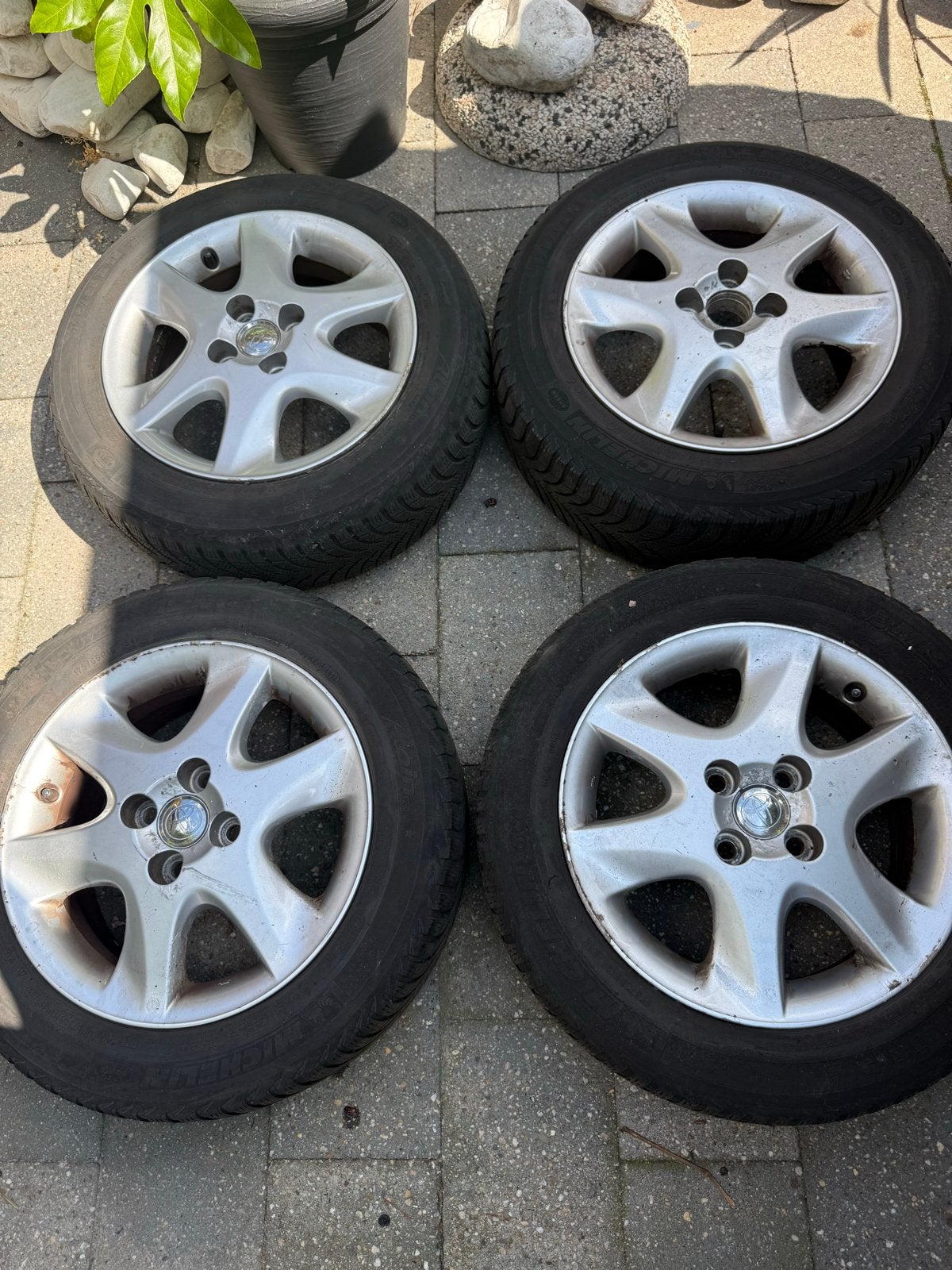 Toyota velgen 15inch maat 175/65 R15 winterbanden, Ophalen, Gebruikt