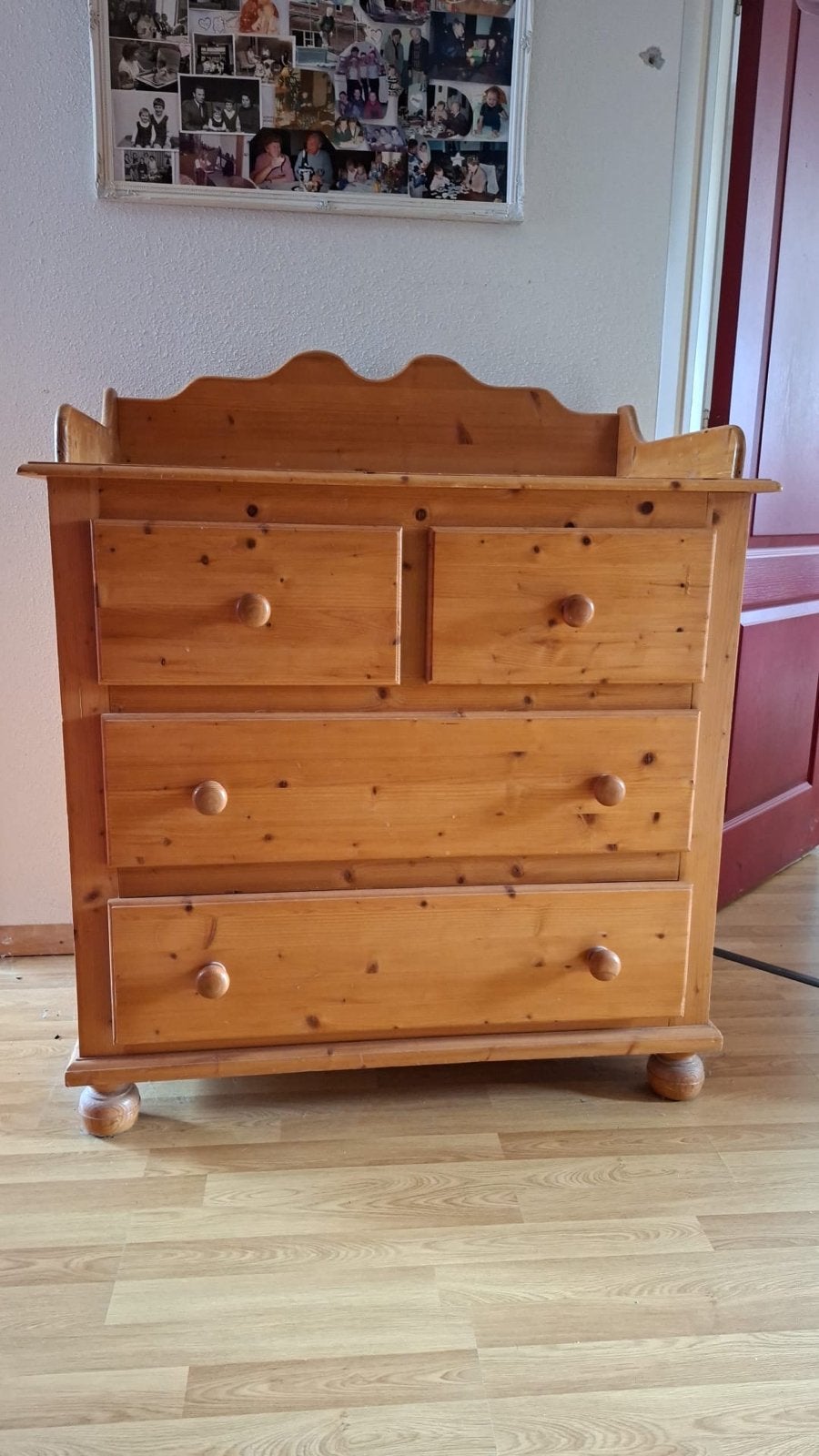 Massief grenen commode - 100x94x56 cm, Ophalen, Gebruikt, 50 tot 70 cm, 100 cm of meer
