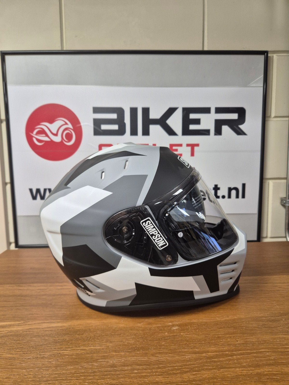 simpson venom have blue, maat M, nieuw helm, Motoren, Nieuw met kaartje, M, Dames, Ophalen of Verzenden