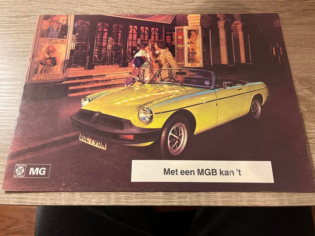 MGB Brochure - Nederlandstalig, Ophalen of Verzenden, Nieuw, Overige merken