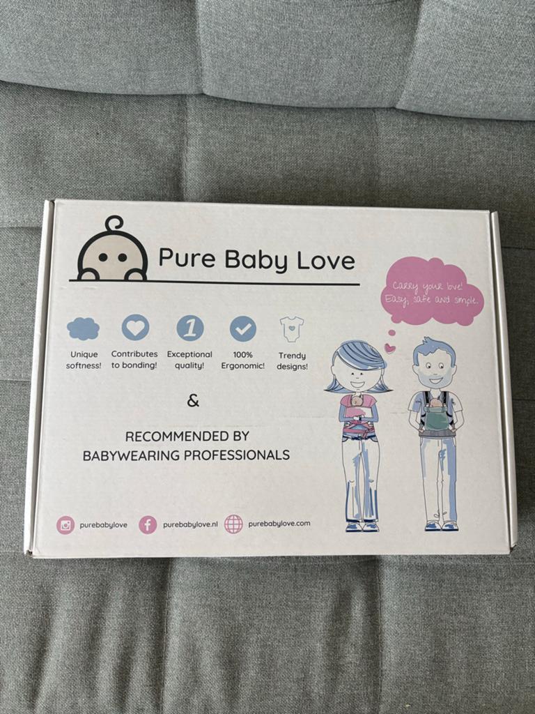 Pure Baby Love Draagzak - Ergonomisch en Comfortabel, Overige merken, Buik of Rug, Ophalen of Verzenden, Zo goed als nieuw