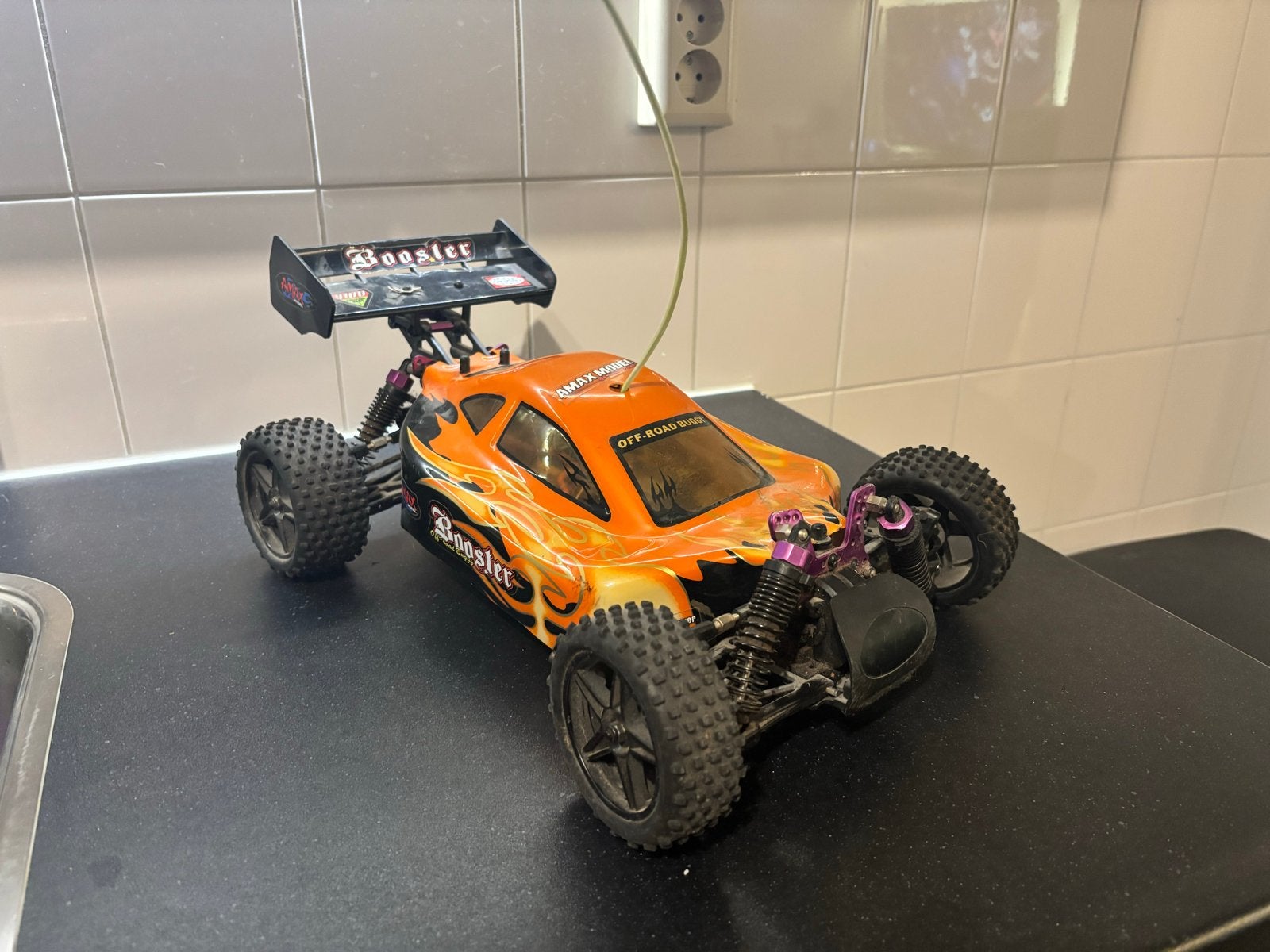 RC Off-Road Buggy met zender & accu, Hobby en Vrije tijd, Modelbouw | Radiografisch | Auto's, Gebruikt, Auto offroad, Elektro