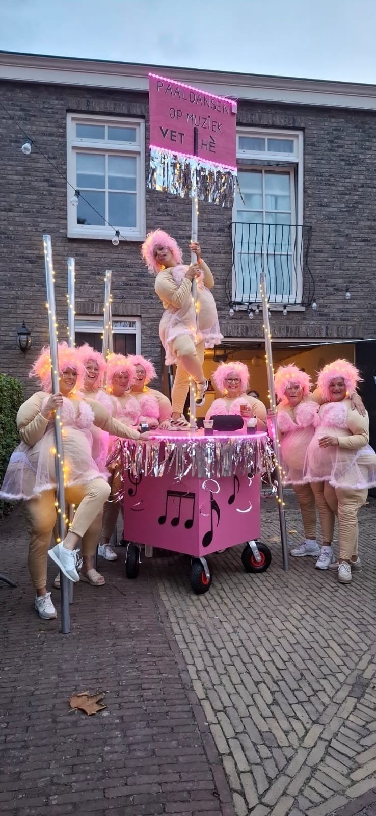 Loopgroep 'Paaldansen op muziek, vet hè', Ophalen, Carnaval