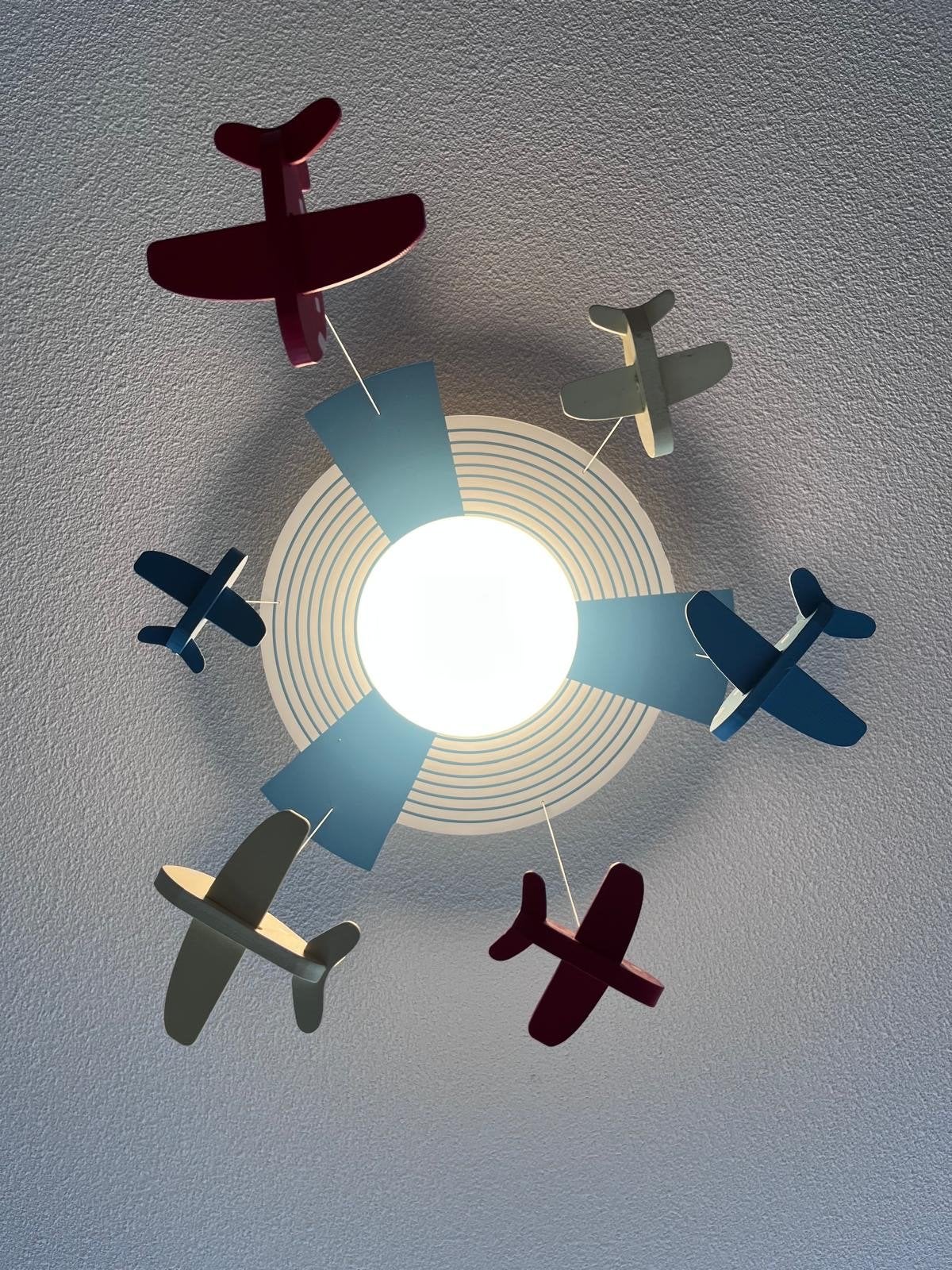 Philips lamp met vliegtuigjes, Ophalen of Verzenden