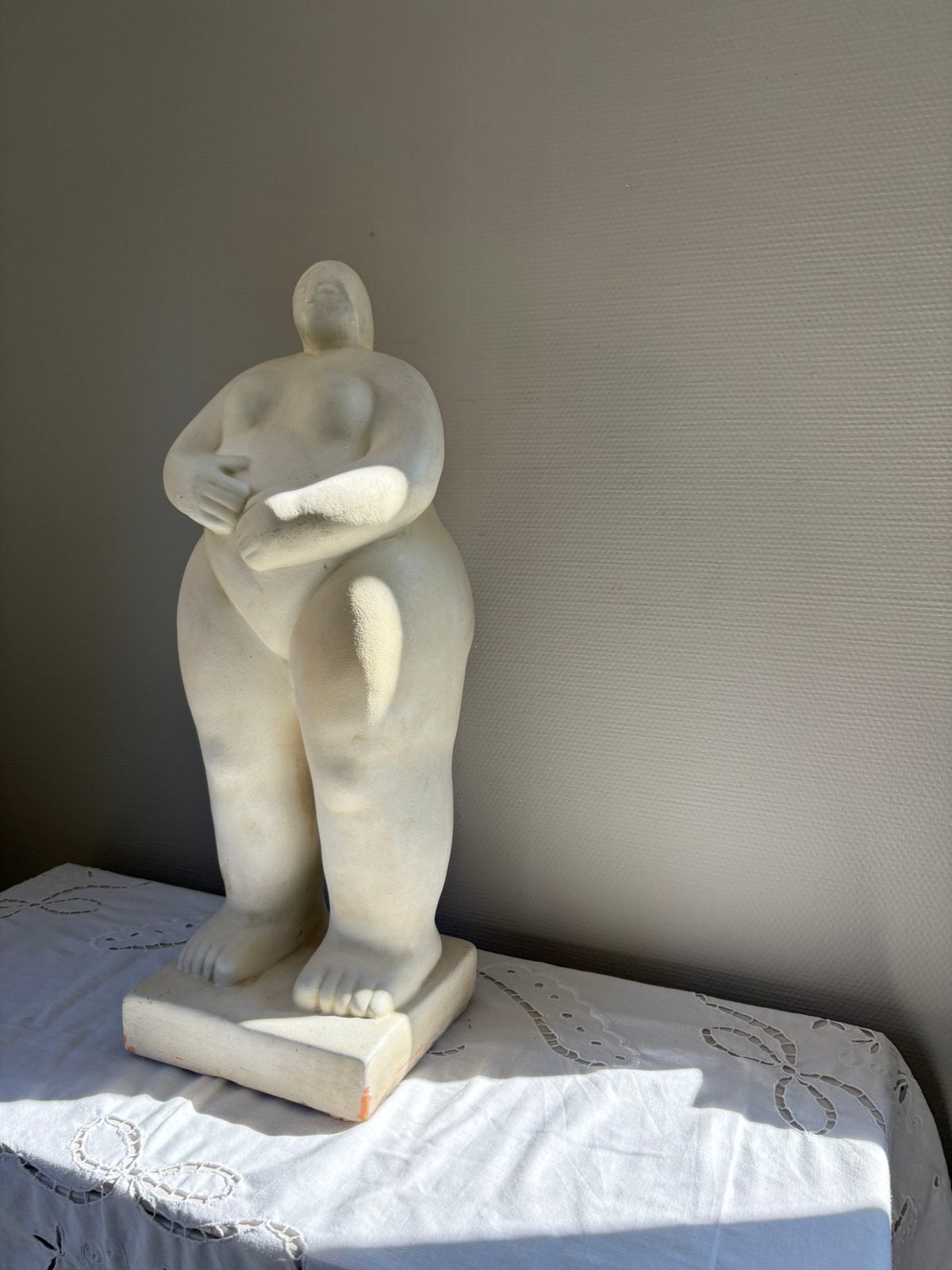 Vintage | Antiek| Modernistisch ceramic sculptuur beeld, Handgemaakt, Beeld, Modern, 50 - 100 cm
