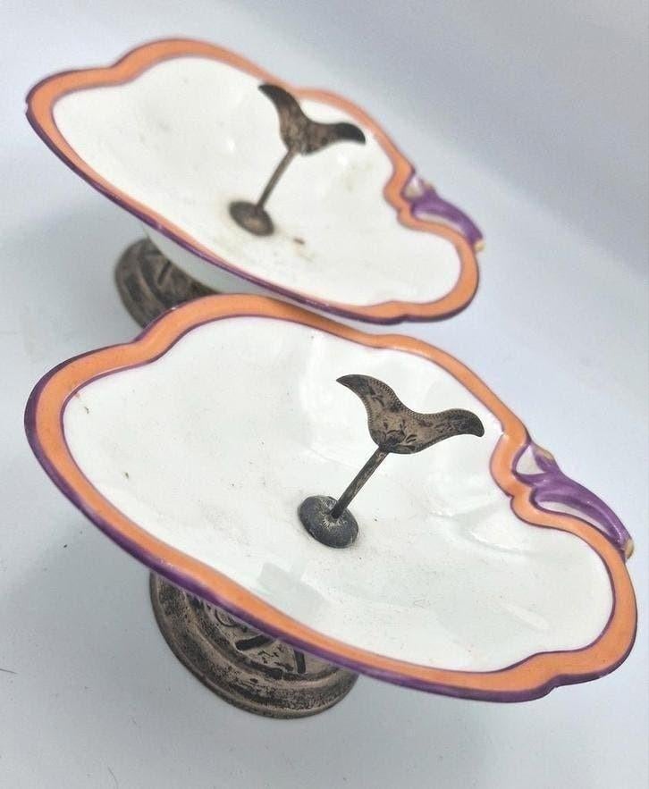 Vintage bonbon schaaltjes met vogel decoratie, Antiek en Kunst, Ophalen of Verzenden