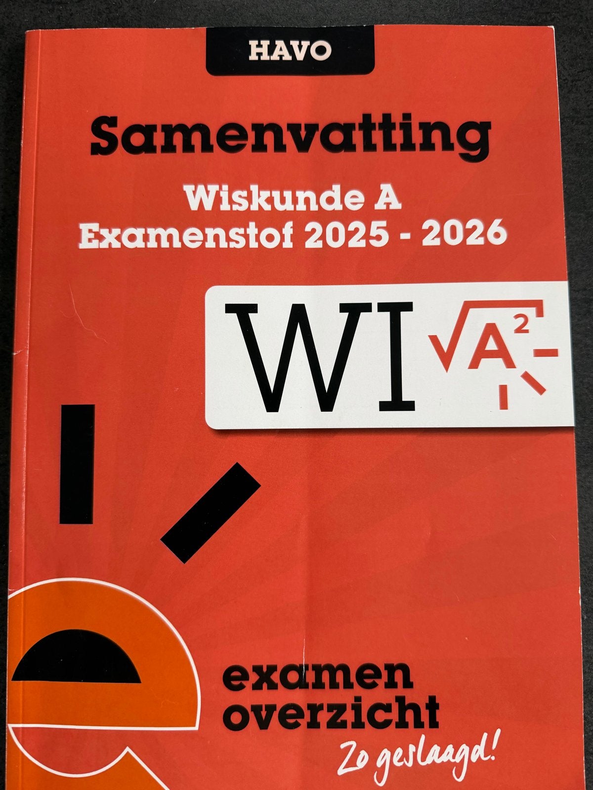 Samenvatting Wiskunde A Examenstof HAVO 2025-2026, Boeken, Schoolboeken, Ophalen of Verzenden, Nieuw, HAVO, Wiskunde A