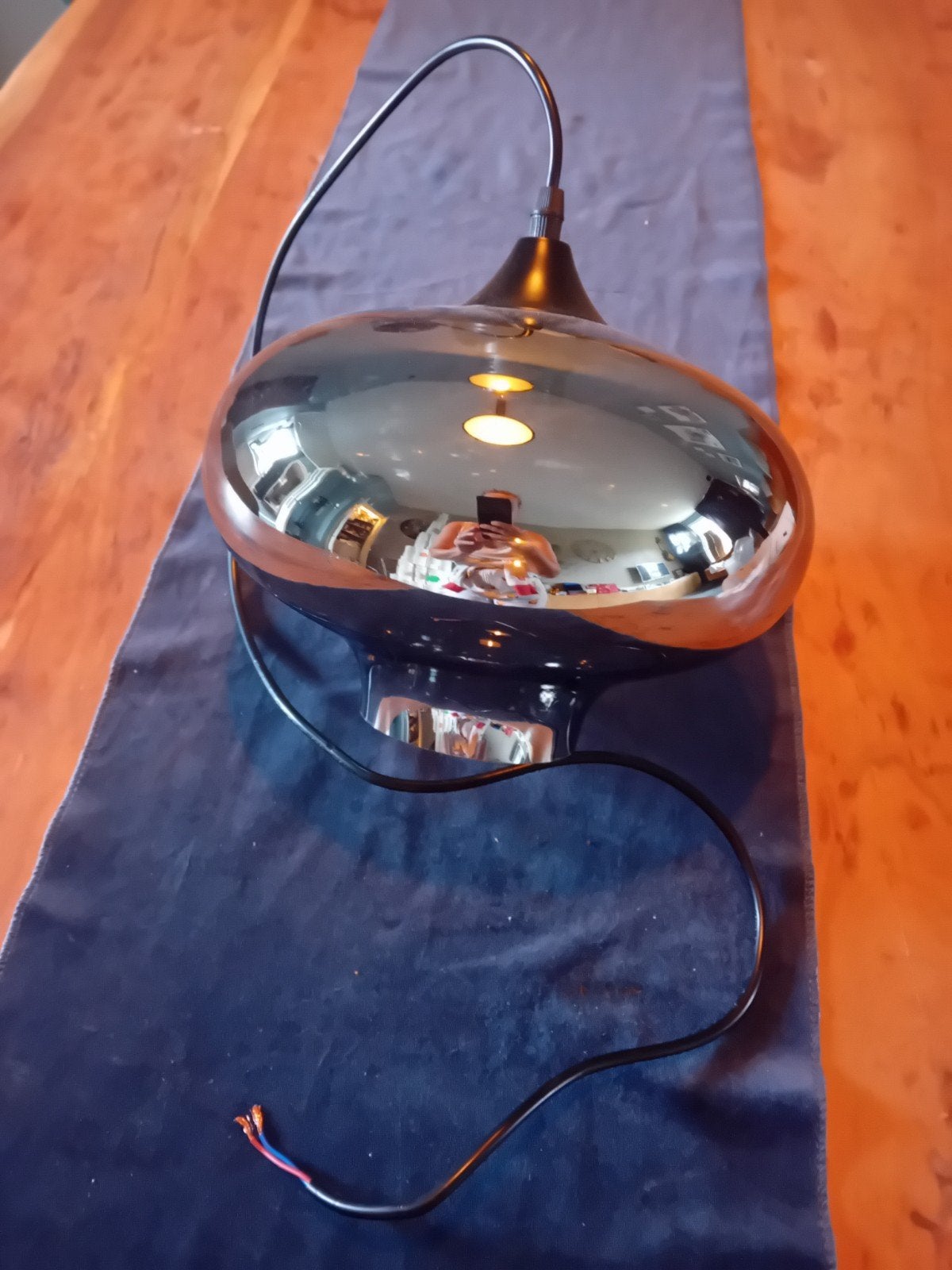 Set van 3 moderne hanglampen, Gebruikt, Modern, Industrieel, Metaal, E27 (groot)
