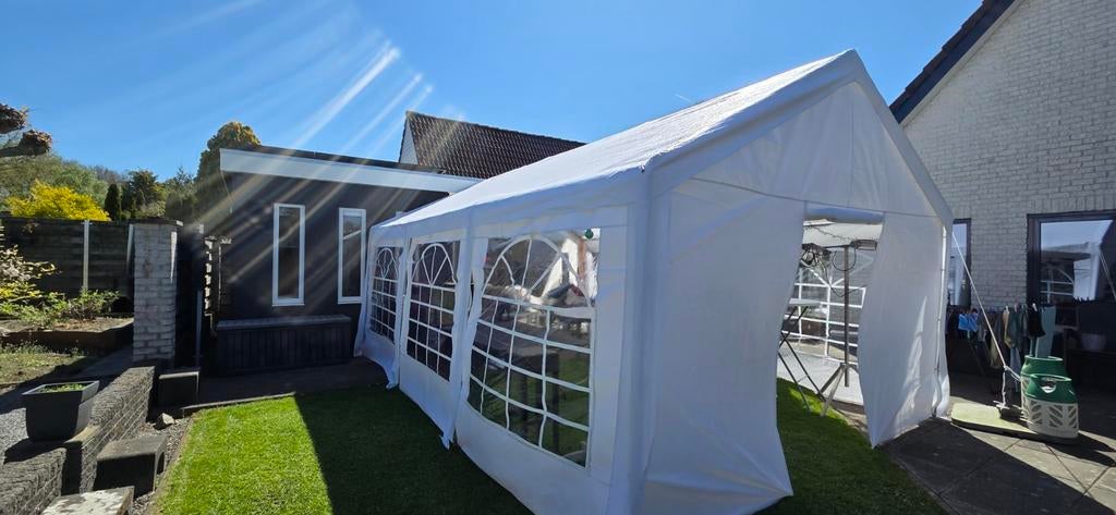 Partytent 4x6 meter - Zeer degelijk, zo goed als nieuw, Partytent, Zo goed als nieuw, 4 tot 6 meter, 5 tot 8 meter
