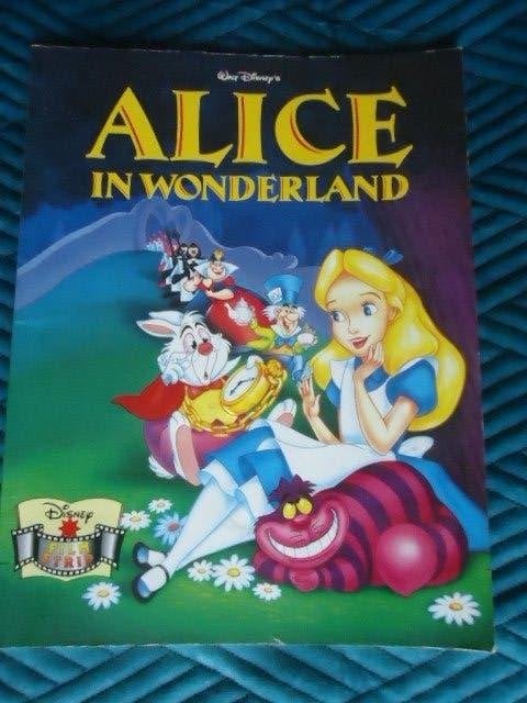 Alice in wonderland, Verzenden, Overige figuren, Zo goed als nieuw, Boek of Spel