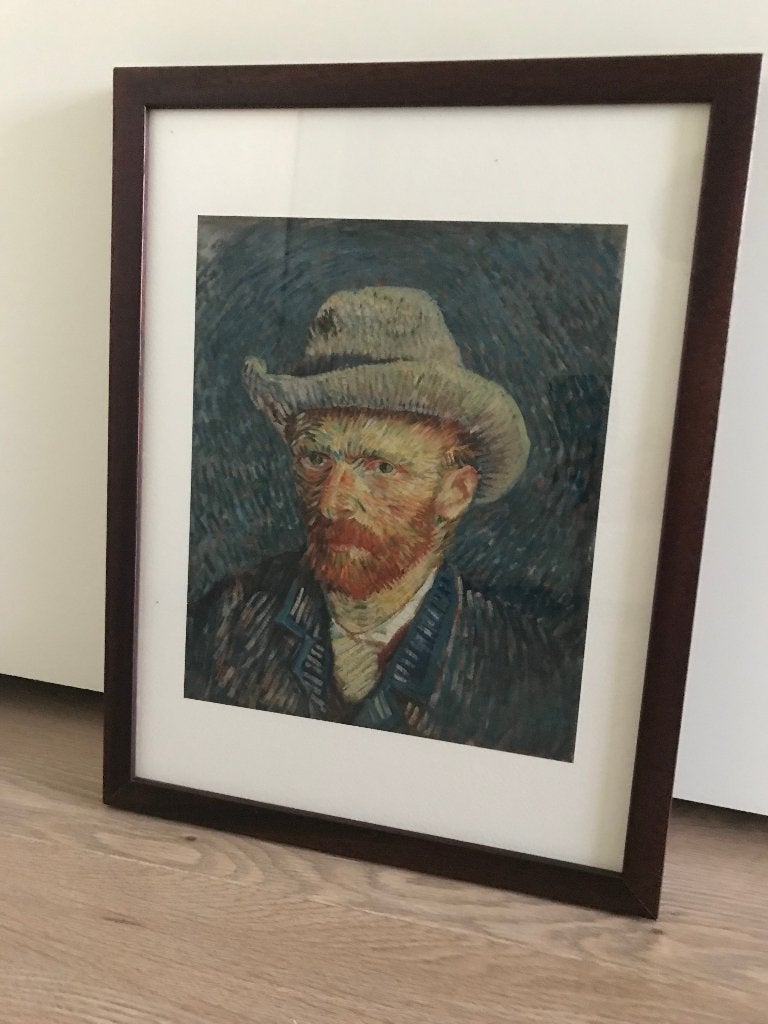 43 x 33 cm Giclée met certificaat zelfportret Van Gogh, Ophalen