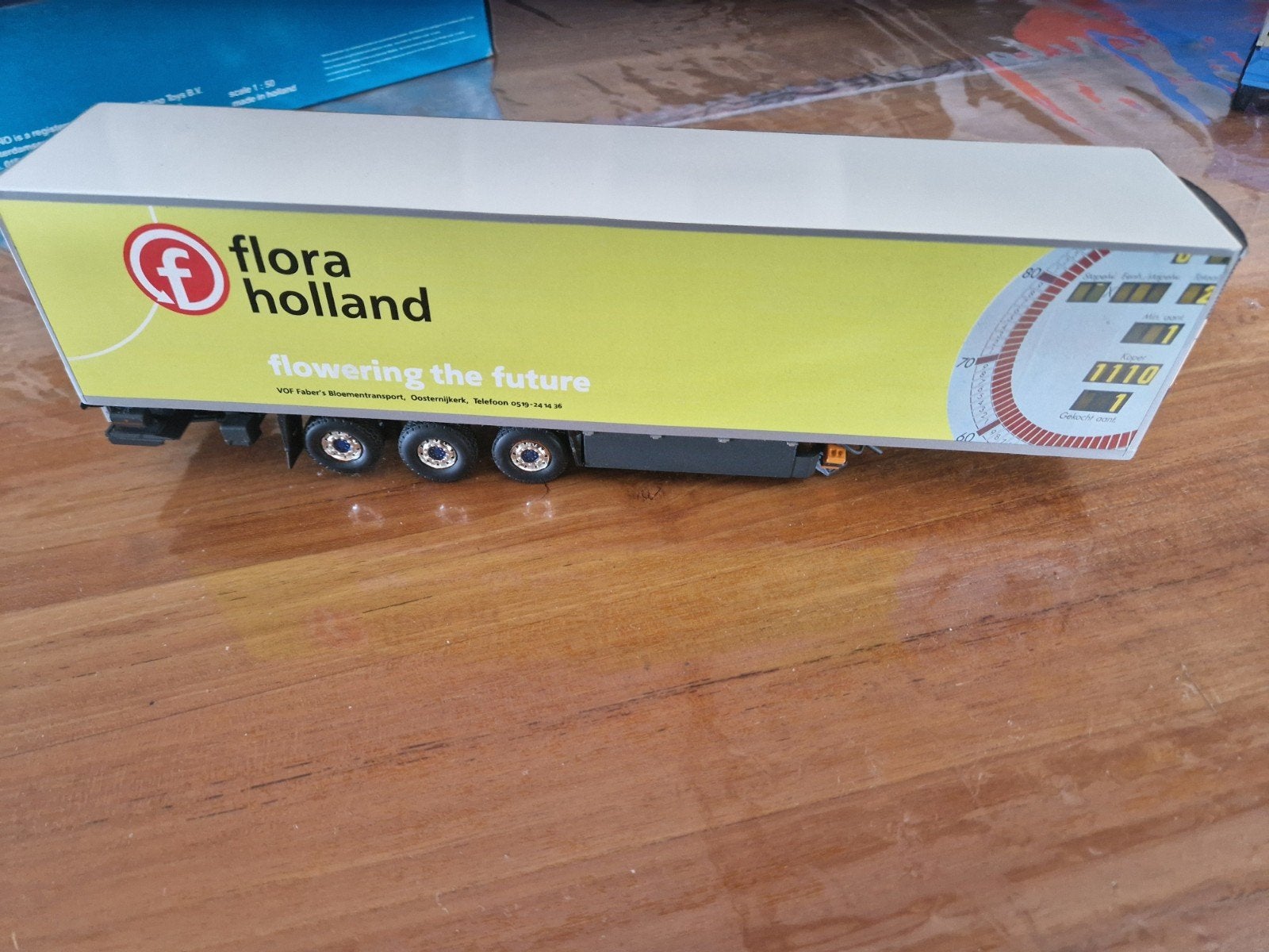 Zelfbouw oplegger Faber bloemen Oosternijkerk Flora Holland, Hobby en Vrije tijd, Modelauto's | 1:50, Ophalen of Verzenden, Gebruikt