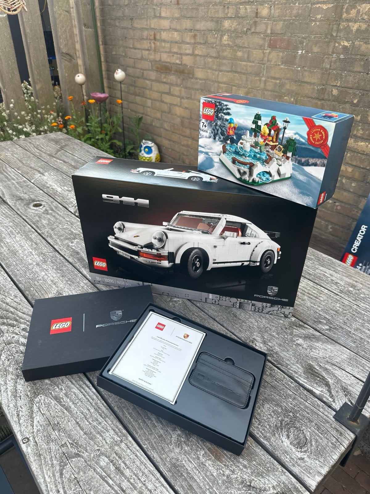 LEGO Porsche 911 (10295) + Owners Pack & GWP Schaatsbaan, Ophalen, Lego, Nieuw, Complete set