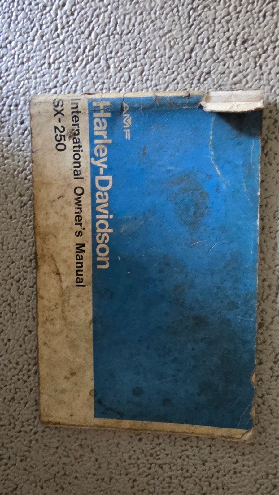 Harley-Davidson International Owner's Manual SX-250, Ophalen of Verzenden, Harley-Davidson of Buell