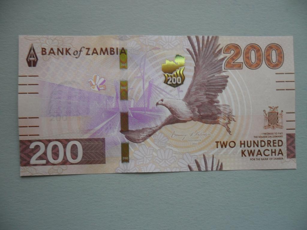 Zambia #W66 [2024] / 200 kwacha UNC, Verzenden, Zambia, Los biljet
