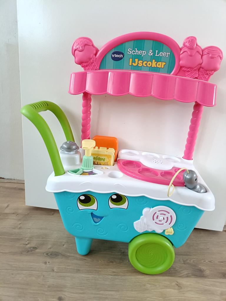 VTech Schep & Leer IJscokar, Ophalen of Verzenden, Zo goed als nieuw, Overige typen, Met wieltjes