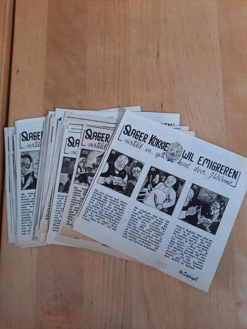 SLAGER KOKKIE WIL EMIGREREN - J.W. OOMS - VERHAAL 1953/54, Ophalen of Verzenden, 1980 tot heden, Knipsel(s)