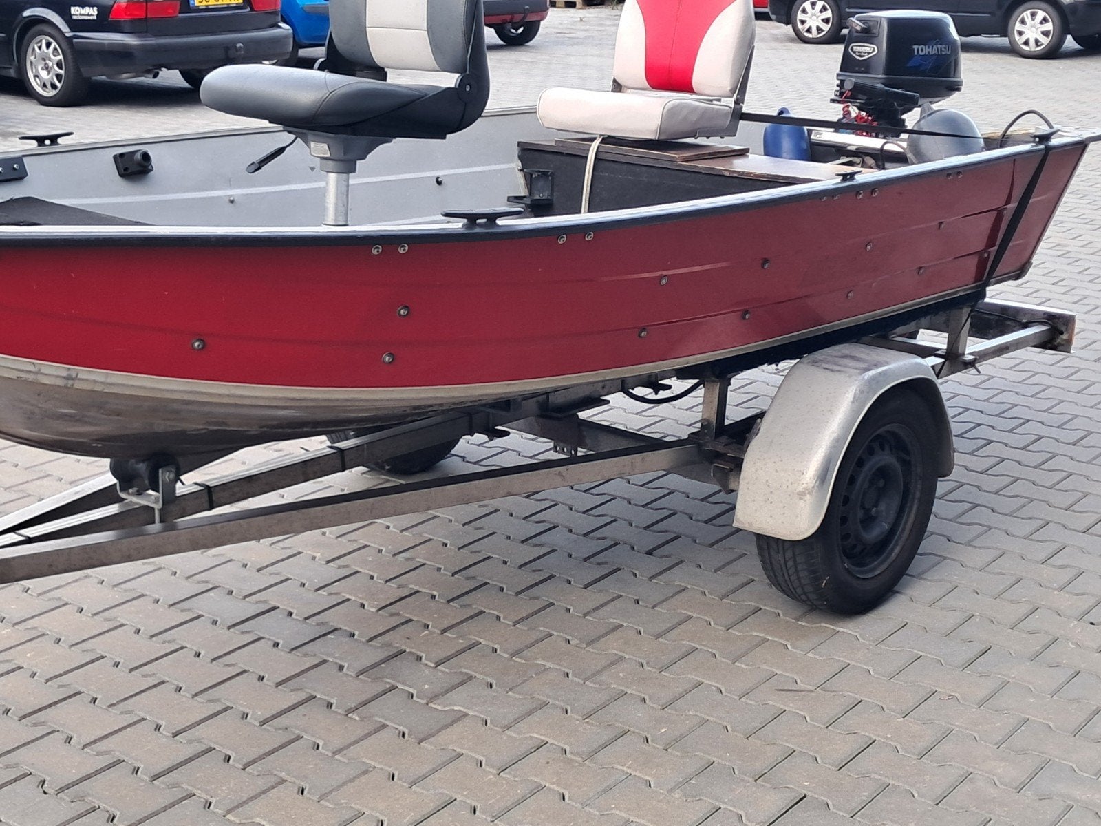 Aluminium visboot met Tohatsu buitenboordmotor, Overige merken, Gebruikt, Tot 10 pk, 5 pk