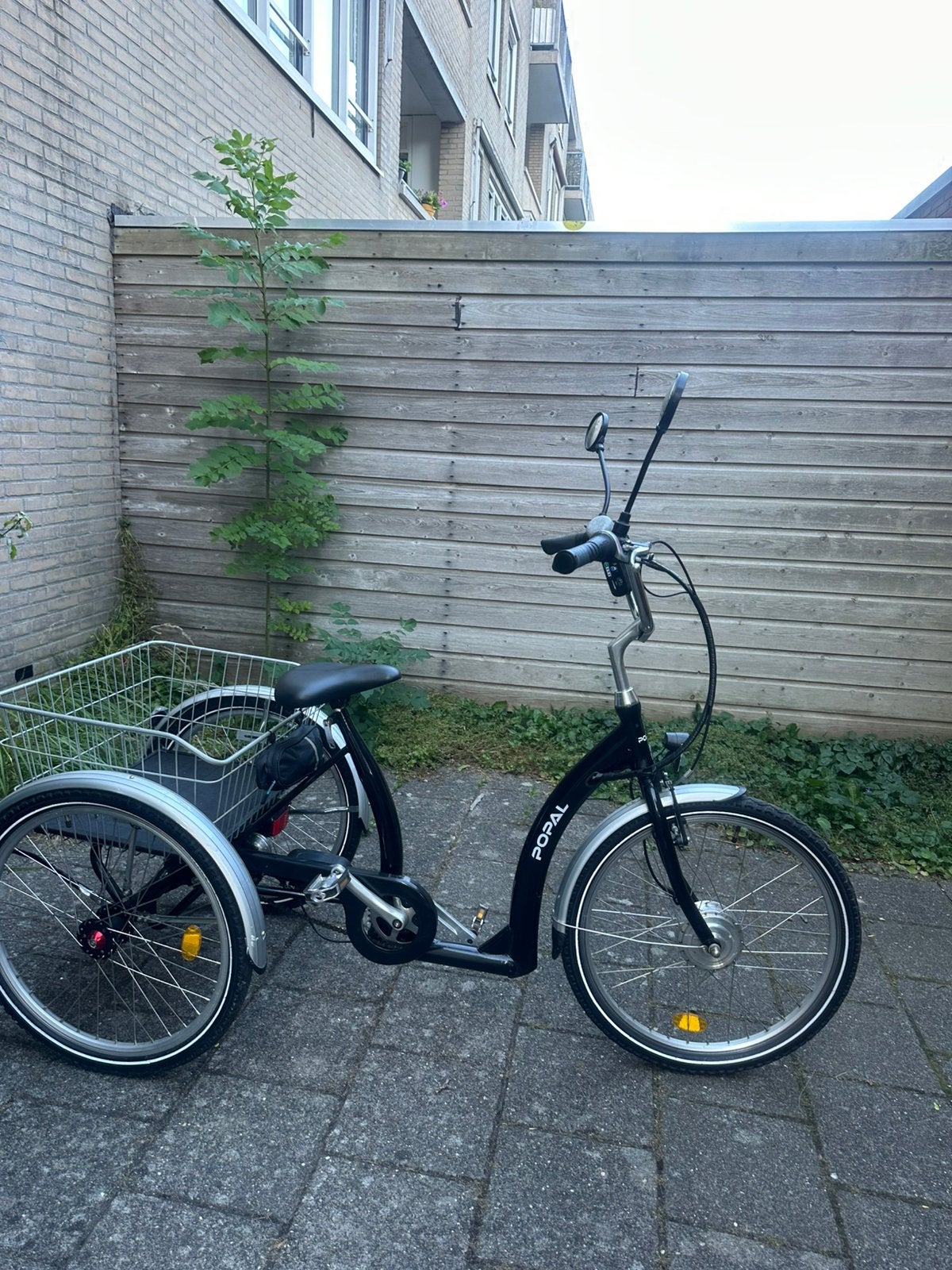 Electronisch driewieler fiets, merk Popal, zwart, Ophalen of Verzenden, Zo goed als nieuw