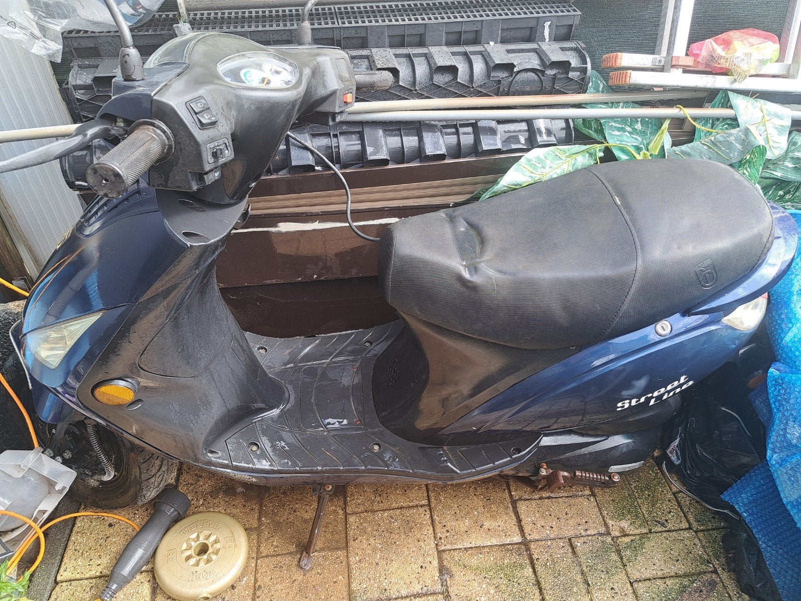 Scooter blauw kenteken, Fietsen en Brommers, Ophalen, Gebruikt, Benzine, Overige merken
