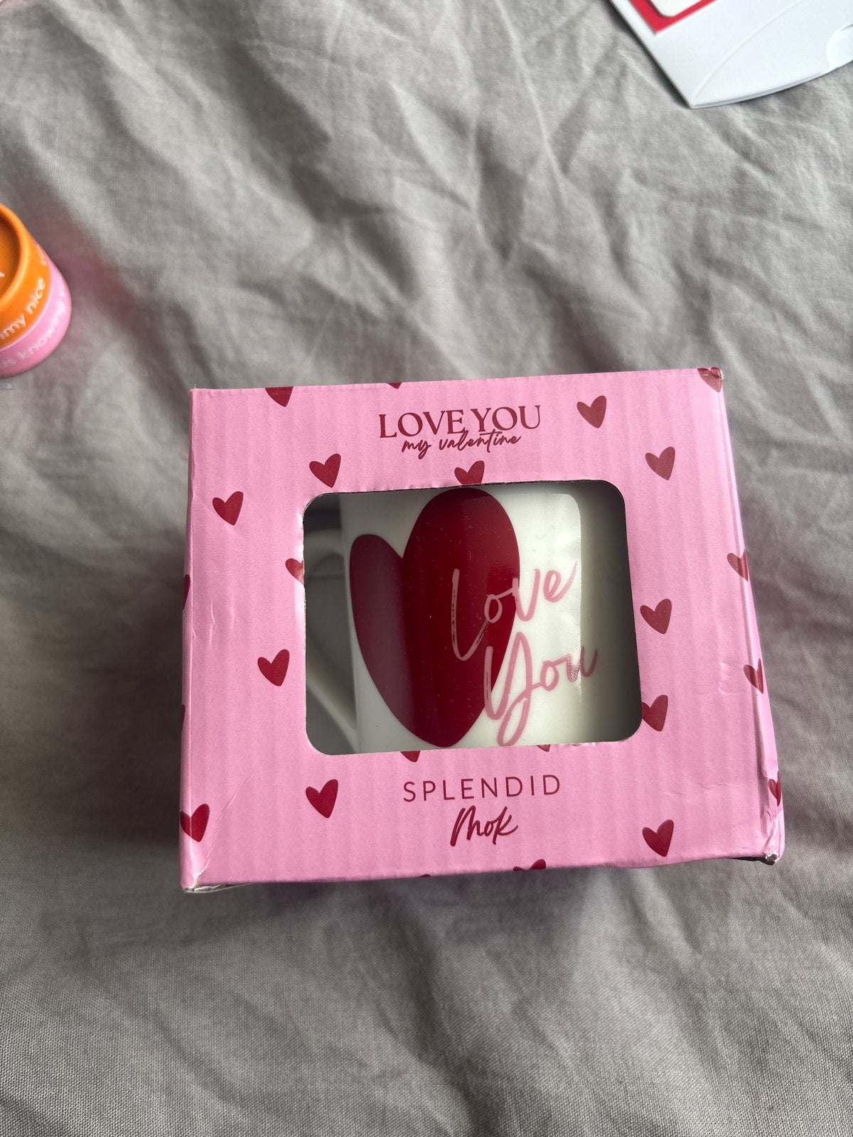 Valentijn mok 'Love You' - Splendid, Nieuw, Ophalen of Verzenden, Modern, Wit