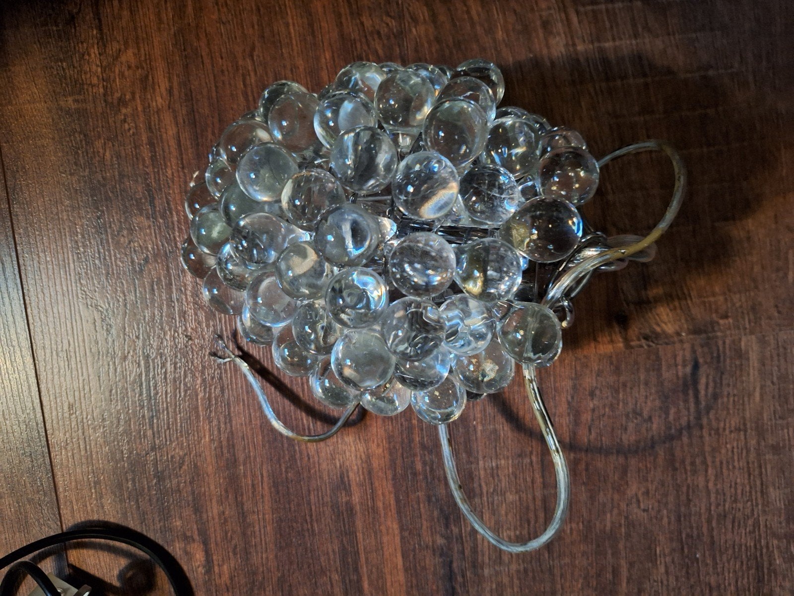 Druiventros Plafondlamp - Glazen Bollen Design, Ophalen of Verzenden, Zo goed als nieuw, Overige fittingen