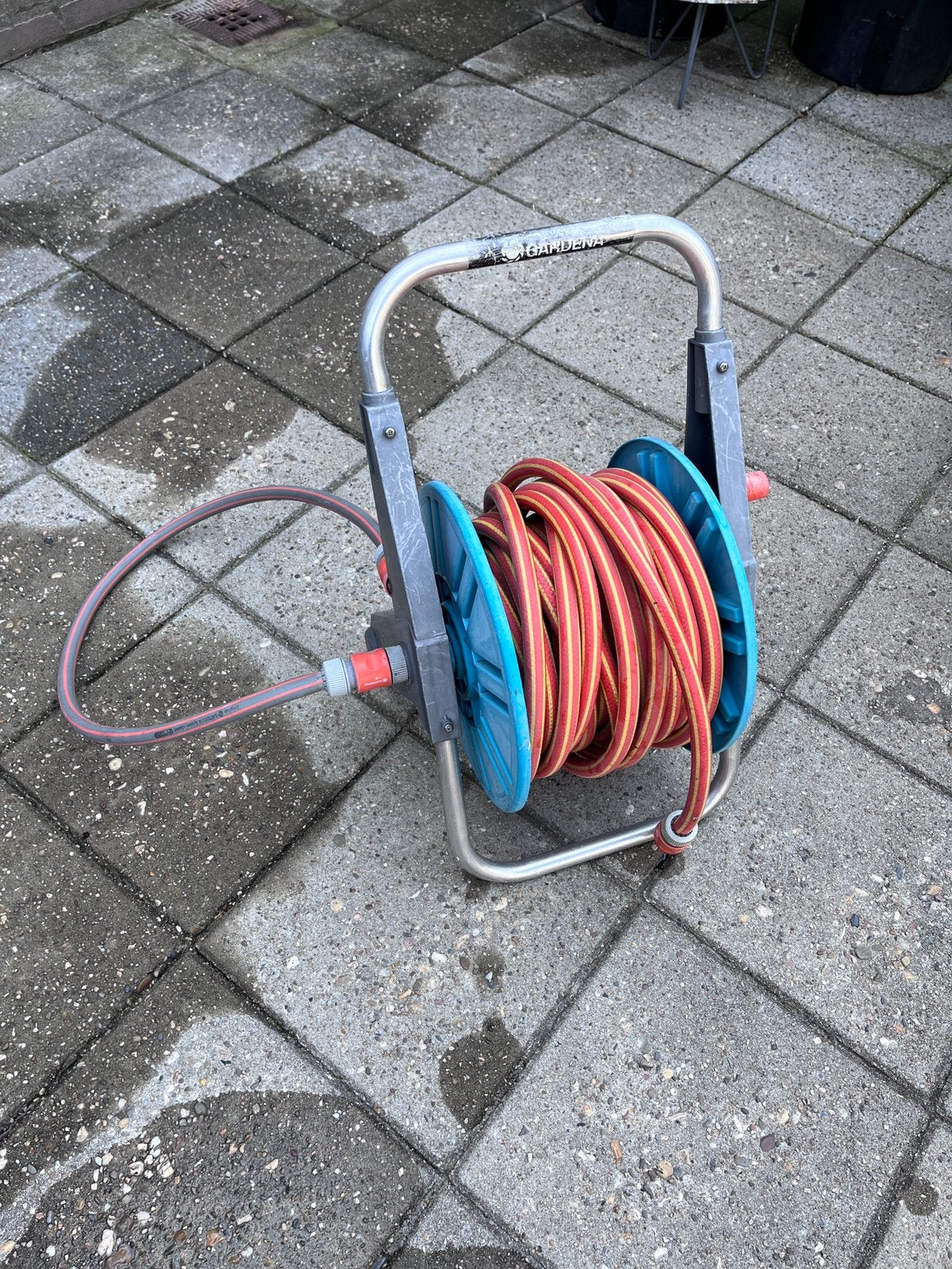 Slangenwagen, Ophalen, Gebruikt, Tuinslang