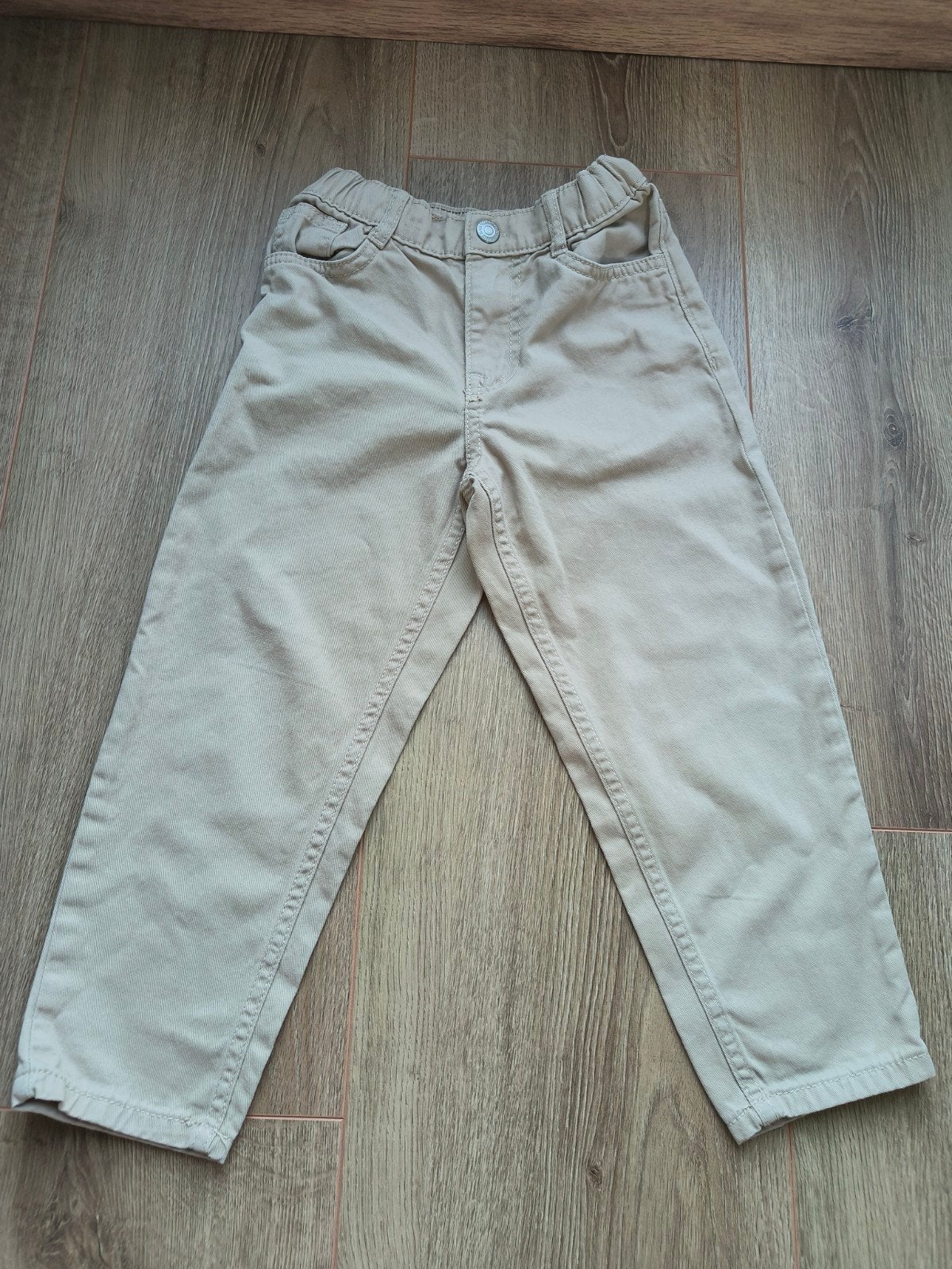 Broek H&M creme maat 110, Broek, Gebruikt, Jongen of Meisje, H&M