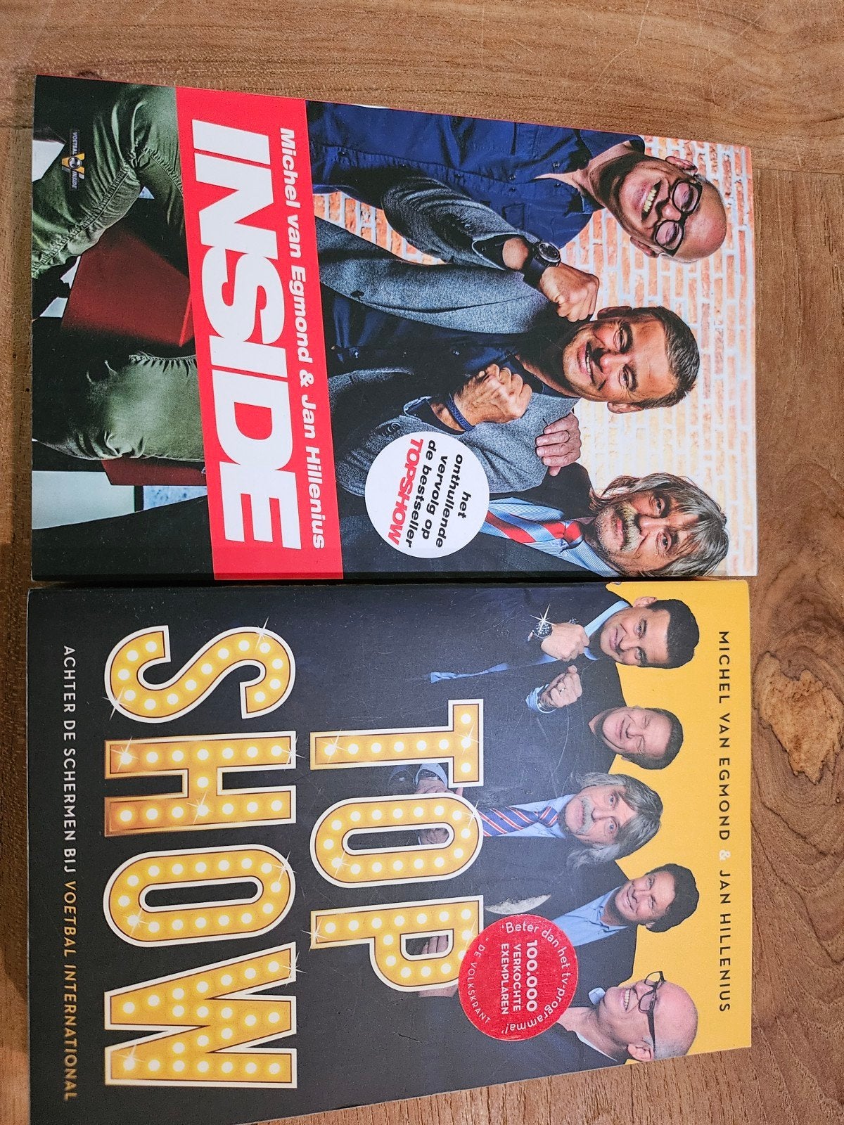 Boeken Michel van Egmond & Jan Hillenius: Topshow & Inside, Ophalen of Verzenden, Gelezen, Algemeen, Michel van Egmond & Jan Hillenius