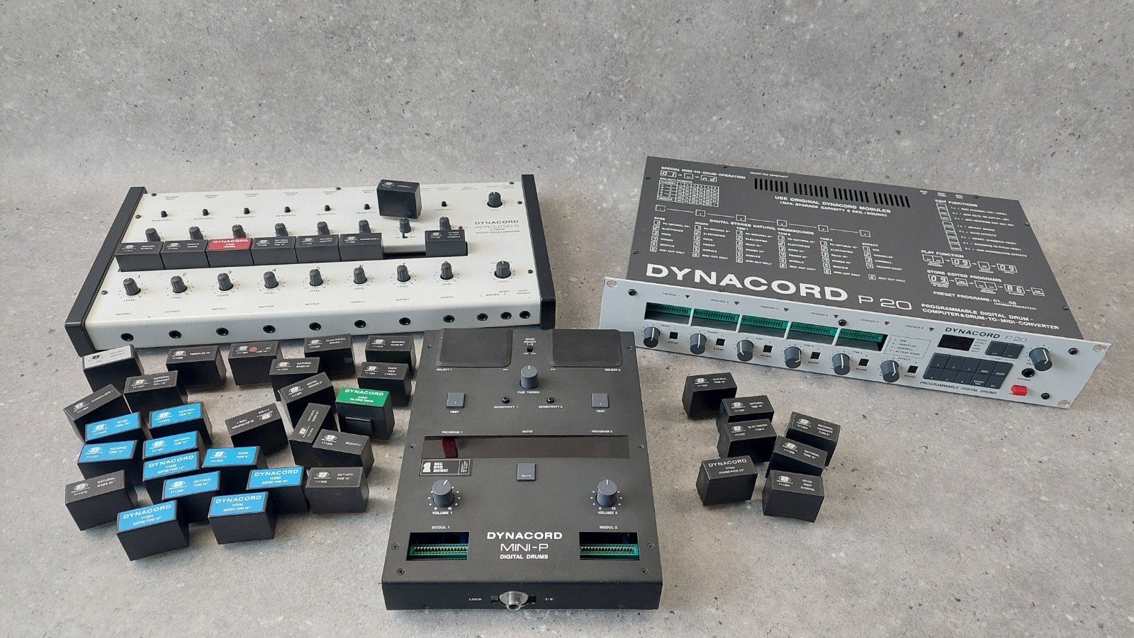 👉 3x Drum machine set!🔹️Dynacord 80's - 8-bit +cards! Rare, Ophalen of Verzenden, Gebruikt, Overige merken