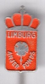 Anjerfonds Limburg oranje op zilverkl speldje ( K_216a), Ophalen of Verzenden, Nieuw, Stad of Land, Speldje of Pin
