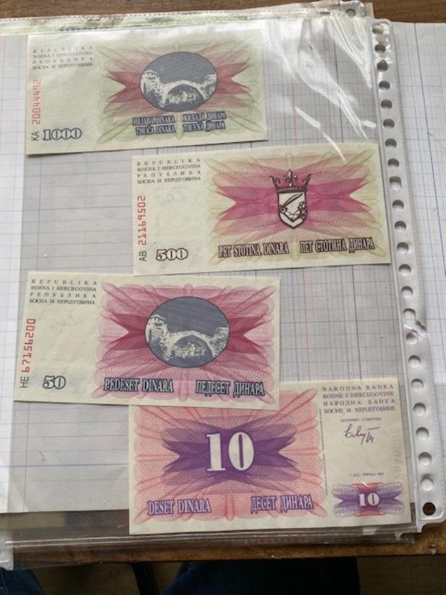 Bosnië Hercegovina 7 Bankbiljetten, Ophalen of Verzenden, Overige landen, Setje