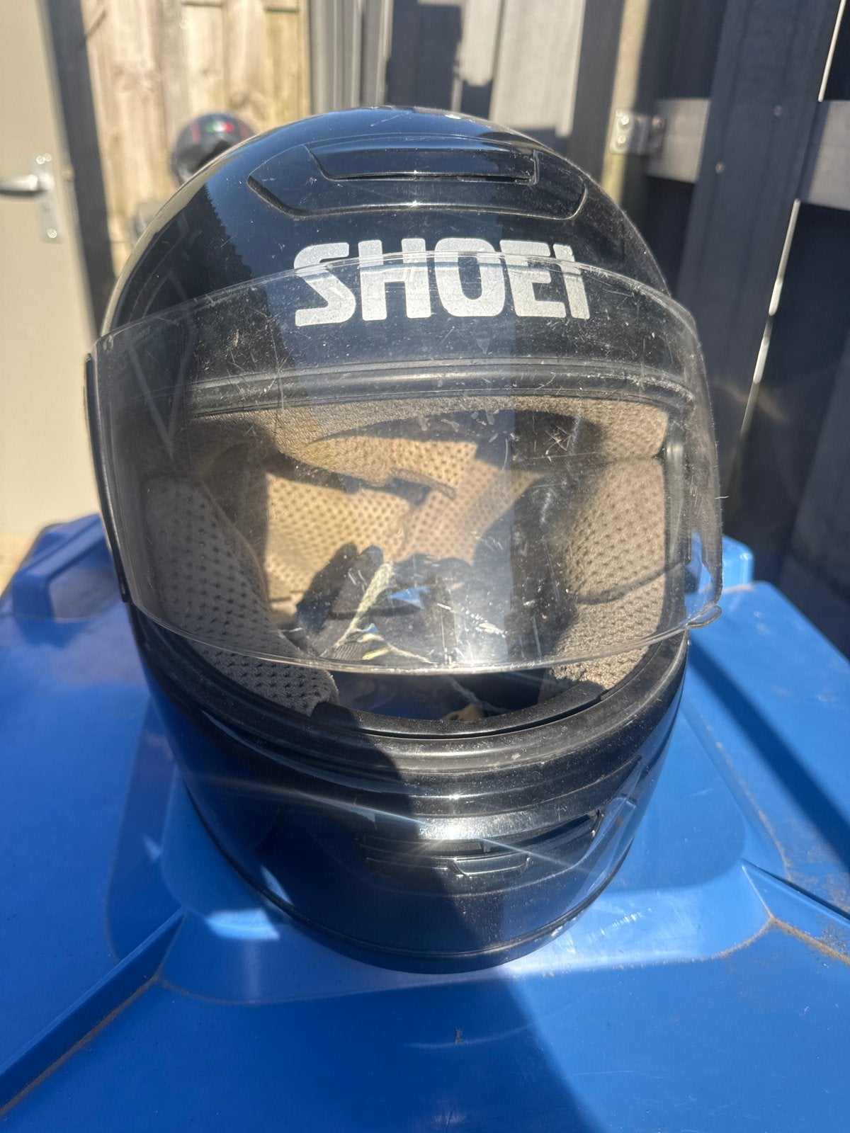 Shoei Integraalhelm Zwart - Maat L, Motoren, Kleding | Motorhelmen, Heren, Ophalen of Verzenden, Integraalhelm, Shoei