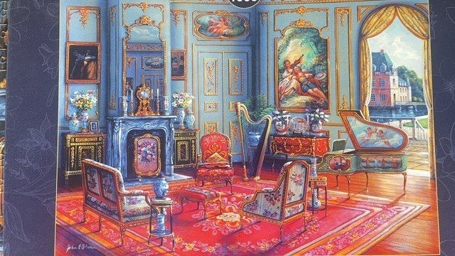 Bluebird puzzel Music room - 1000 stukjes, Ophalen of Verzenden, 500 t/m 1500 stukjes, Zo goed als nieuw, Legpuzzel
