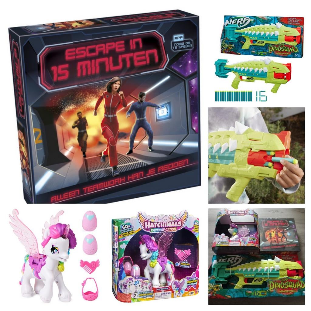 Nerf DinoSquad of escape in 15 minuten of hatchimals nieuw, Ophalen of Verzenden, Nieuw, Jongen of Meisje