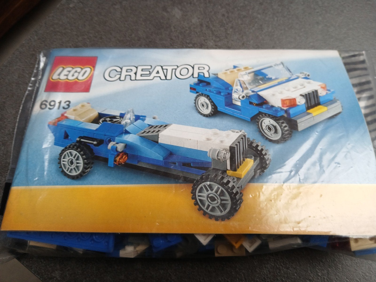 Lego Creator 6913 Blauwe Sportwagen (zonder doos), Ophalen of Verzenden, Zo goed als nieuw