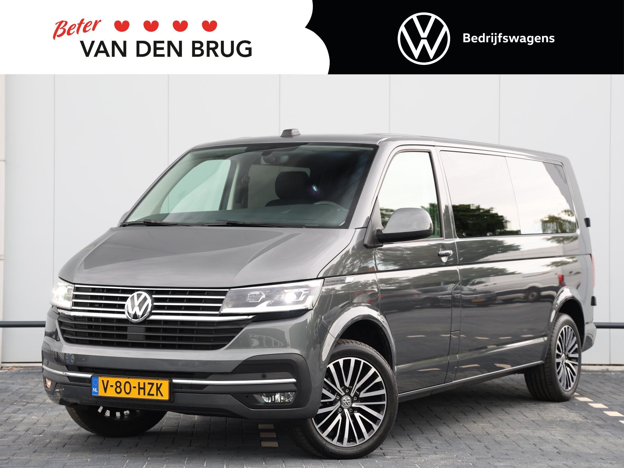 Volkswagen Transporter 2.0 TDI L2H1 28 Highline DC | Trekhaa, Auto's, Stof, Gebruikt, 4 cilinders, 150 pk