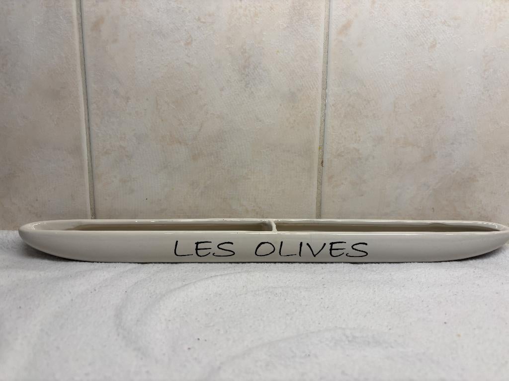 Langwerpige Olijf Schaal "Les Olives" (9), Ophalen of Verzenden