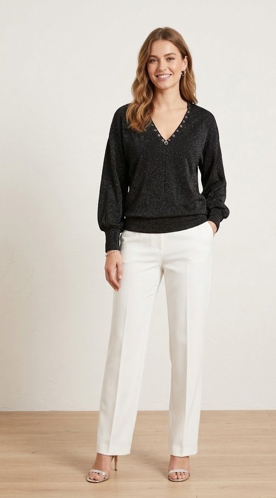 blouse /top Zip73, Maat 38/40 (M), Zip 73, Verzenden, Zwart