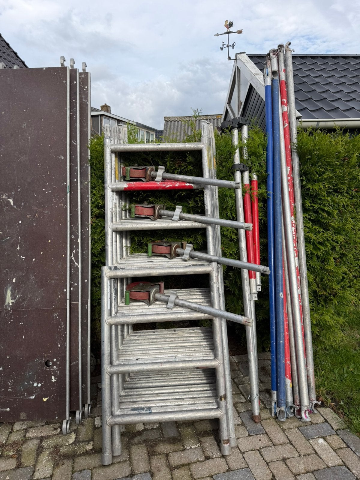 ALUMINIUM ROLSTEIGER, Doe-het-zelf en Verbouw, Ophalen, Gebruikt, Rolsteiger of Kamersteiger, 5 meter of hoger