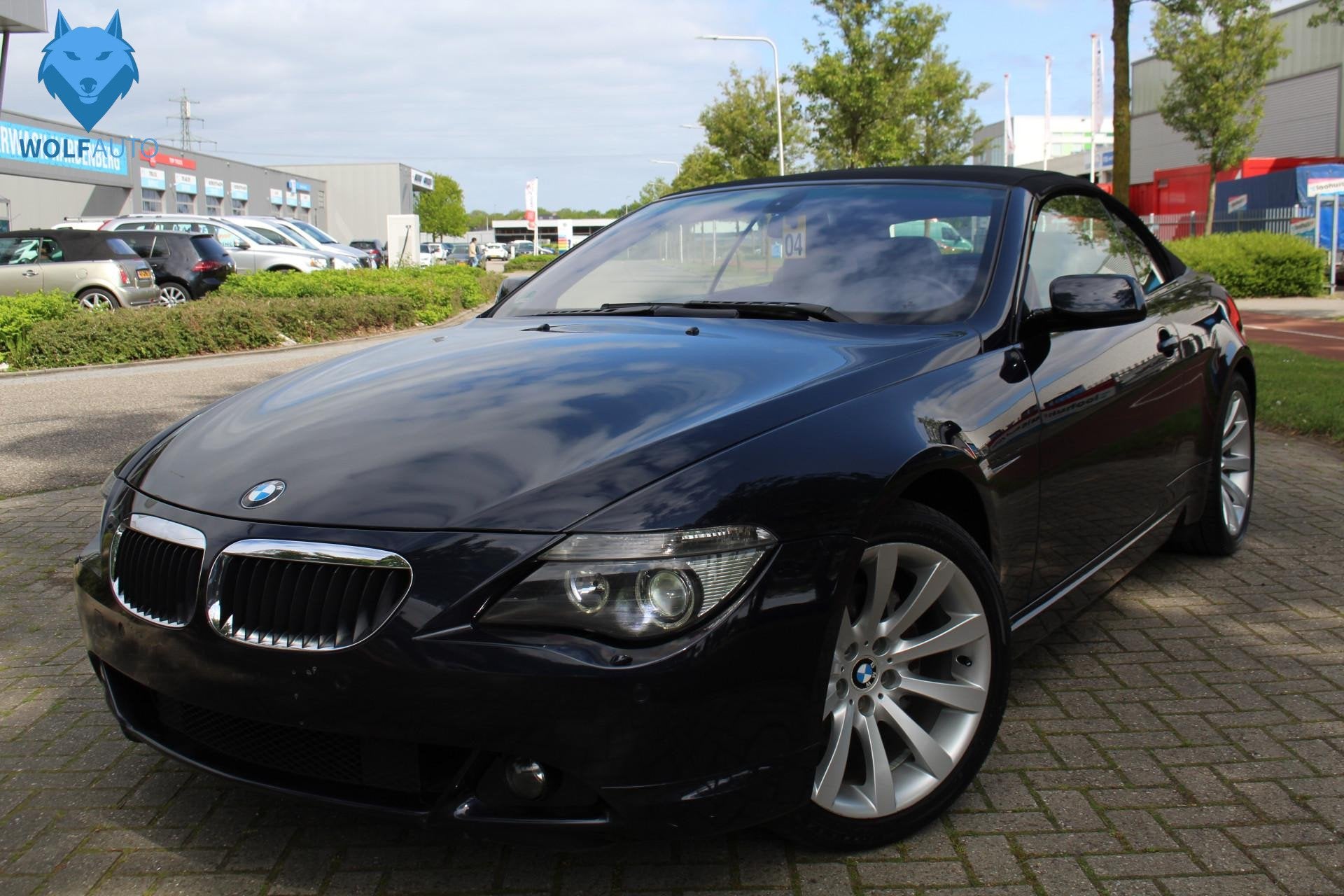 BMW 6 Serie Cabrio 630i 6 cilinder ERG MOOIE AUTO! SMG FULL, Stof, Gebruikt, Zwart, 2996 cc