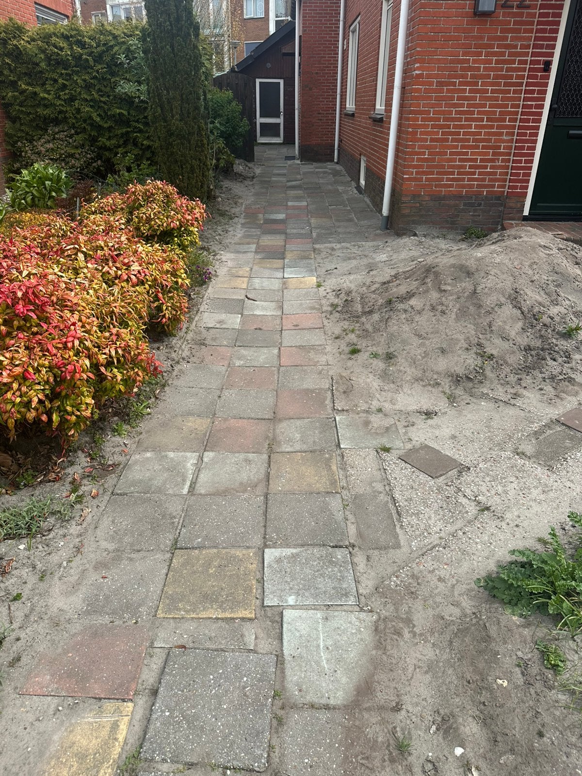 GRATIS stoeptegels, Tuin en Terras, Tegels en Klinkers, Gebruikt, Terrastegels, Beton, Ophalen