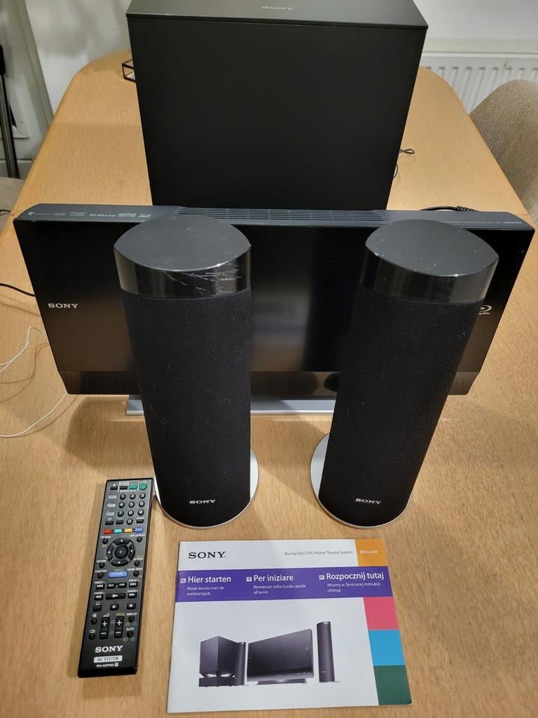 Sony BDV-L600 homecinema set - Werkt, met afstandsbediening, Ophalen, Gebruikt, Sony, Blu-ray-speler