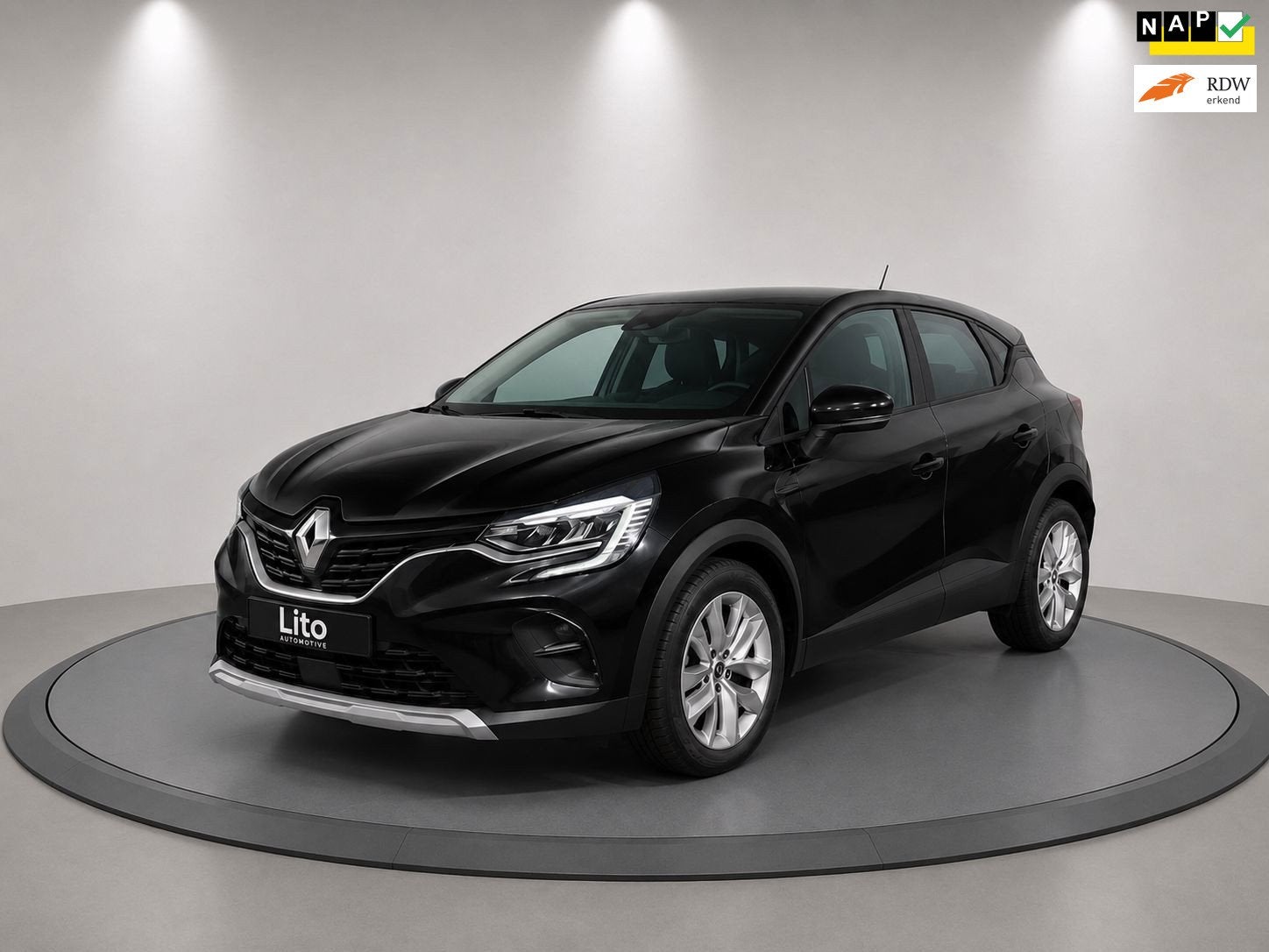 Renault Captur 1.0 TCe 90 evolution|BLACK|NAVI|AIRCO|CRUISE|, Auto's, Voorwielaandrijving, Gebruikt, Euro 6, Zwart