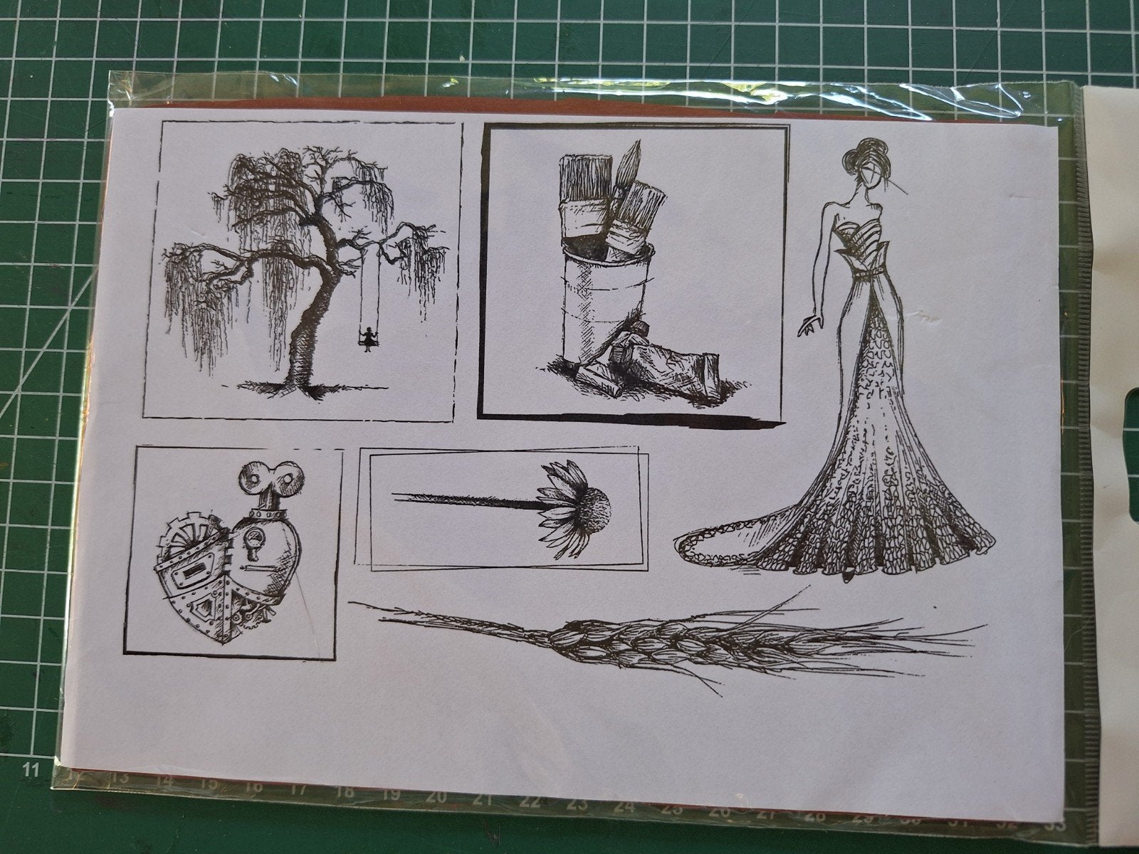 Unmounted rubber stempels - Art & Fashion thema, Ophalen of Verzenden, Nieuw