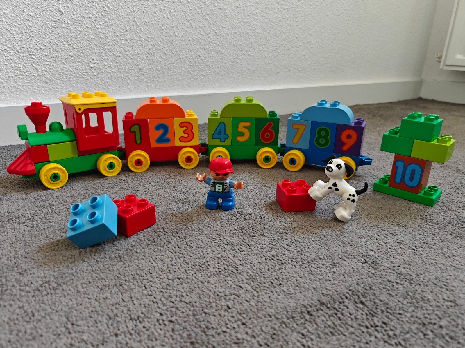 Lego duplo - getallen trein 10558, Gebruikt, Ophalen of Verzenden, Duplo, Inclusief minifiguren