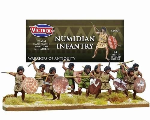Victrix numidian infantry 28mm miniatures, Ophalen of Verzenden, Zo goed als nieuw, 1:50 of kleiner, Figuur of Figuren
